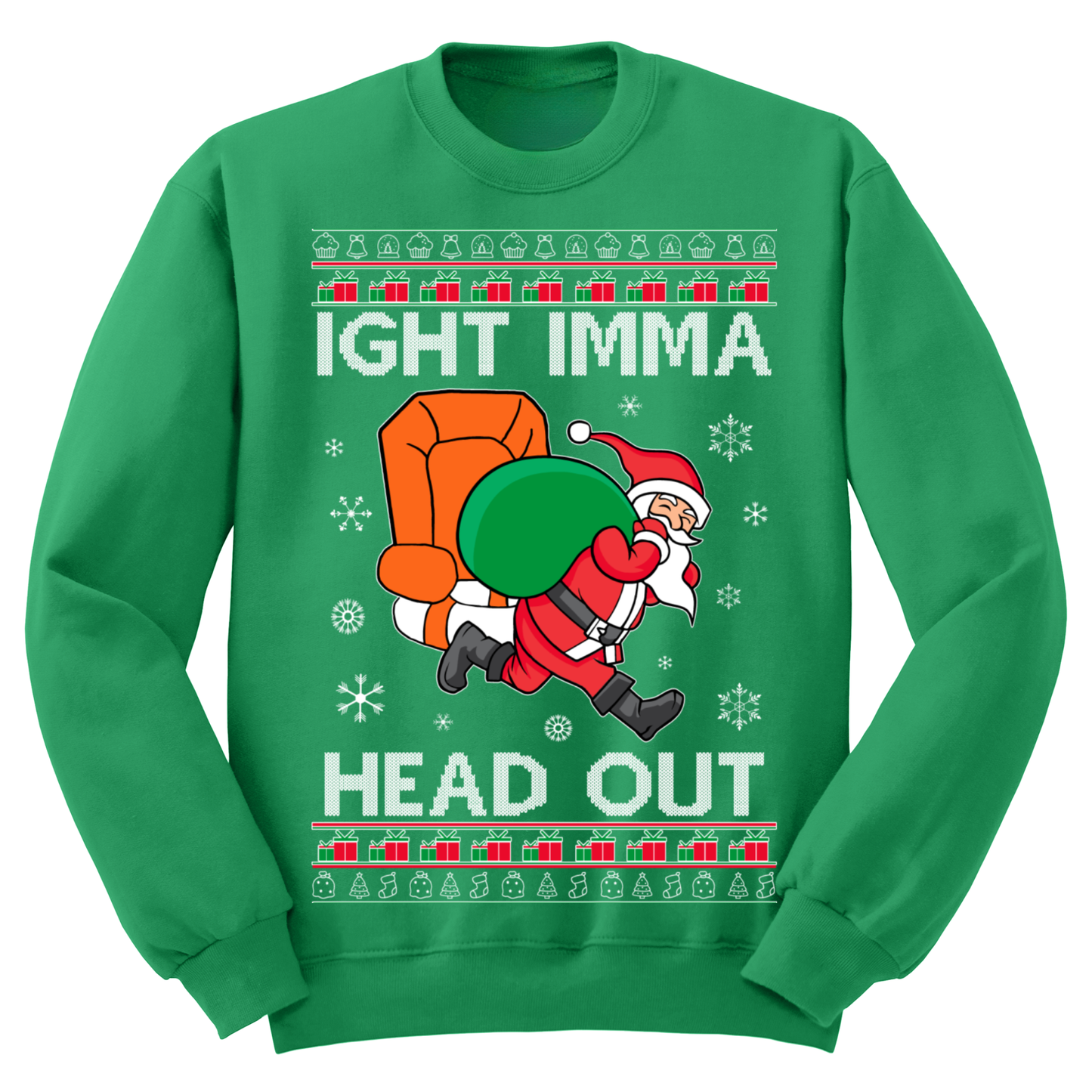 Ugly Christmas Sweater Ima Head Out