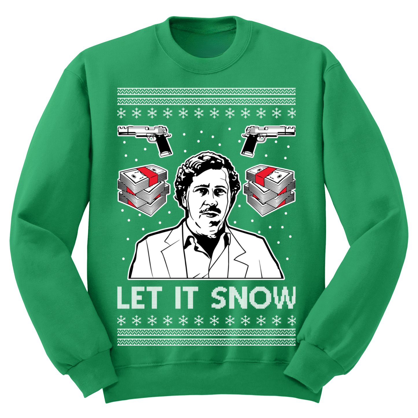 Ugly Christmas Sweater Let It Snow Pablo