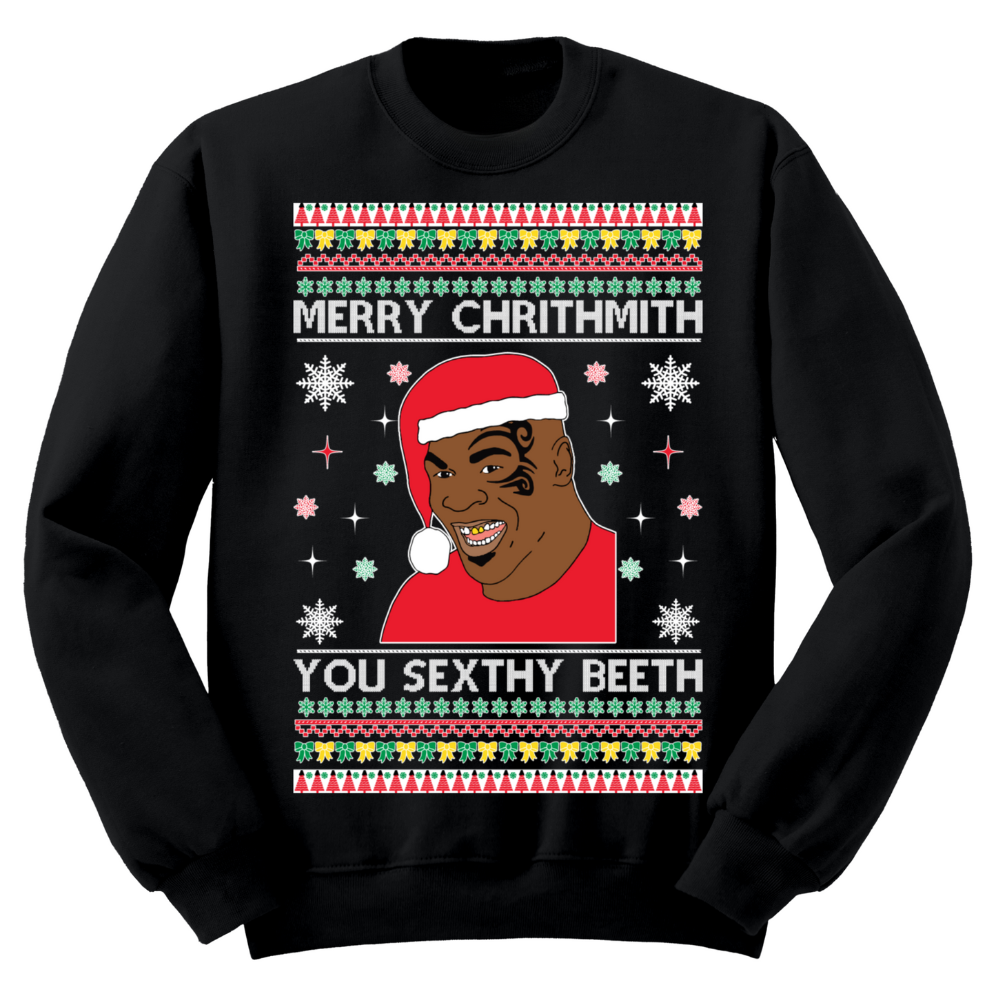 Ugly Christmas Sweater Merry Chrithmith Sexy Beeth