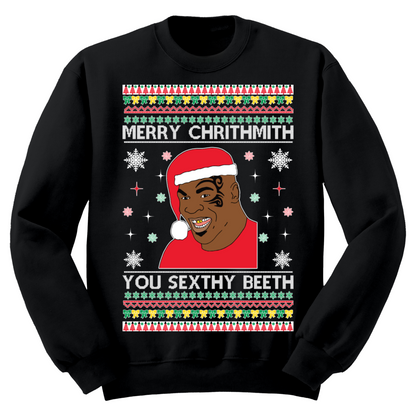 Ugly Christmas Sweater Merry Chrithmith Sexy Beeth