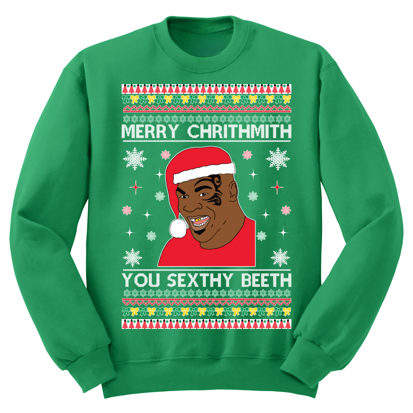 Ugly Christmas Sweater Merry Chrithmith Sexy Beeth
