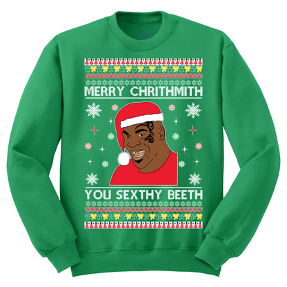 Ugly Christmas Sweater Merry Chrithmith Sexy Beeth
