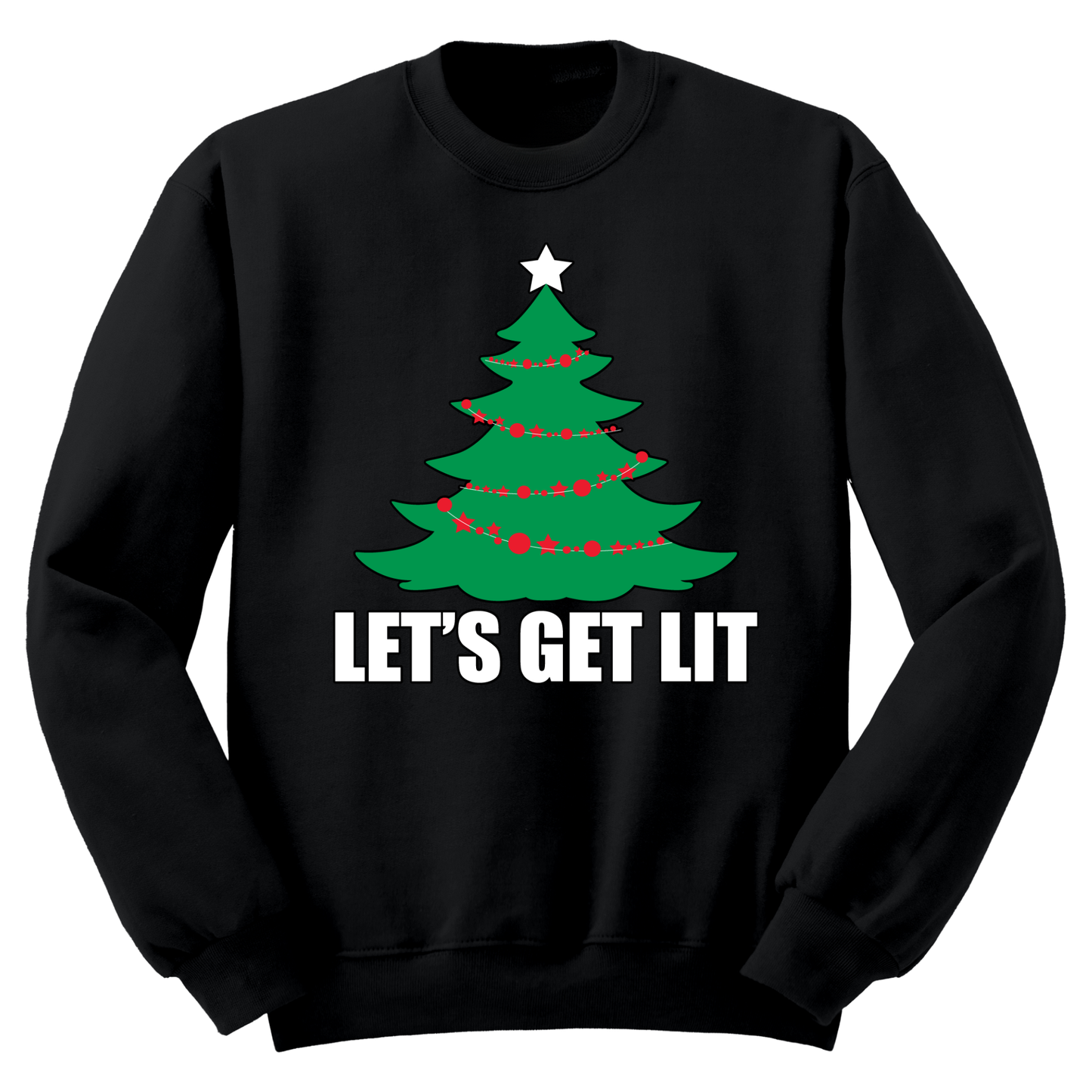 Ugly Christmas Sweater Lets Get Lit