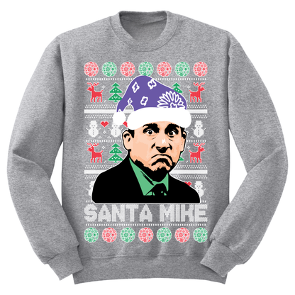 Ugly Christmas Sweater Santa Mike The Office