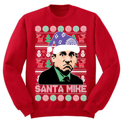 Ugly Christmas Sweater Santa Mike The Office