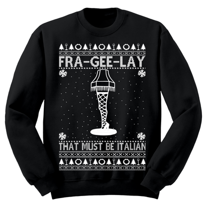 Ugly Christmas Sweater Fra Gee Lay Must Be Italian