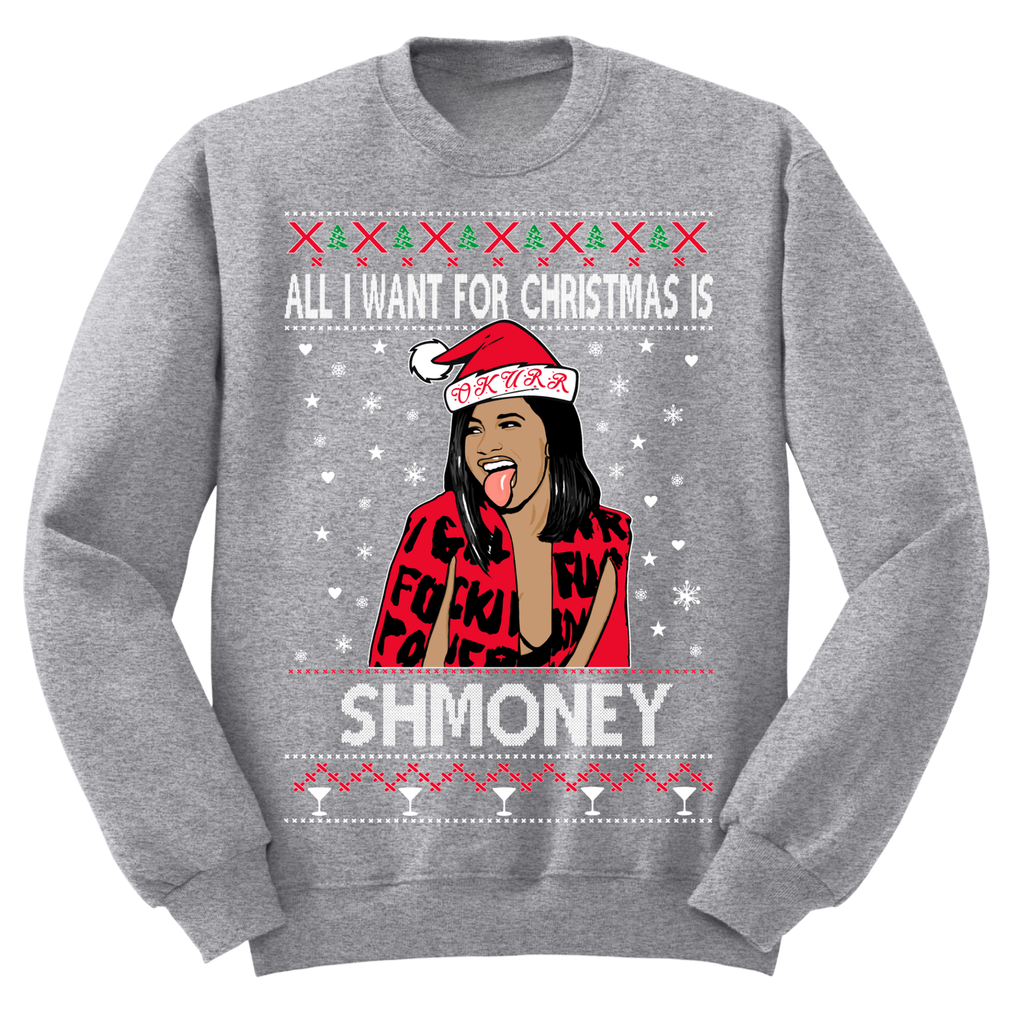 Ugly Christmas Sweater All I Want For Christmas Is Shmoney