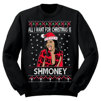 Ugly Christmas Sweater All I Want For Christmas Is Shmoney