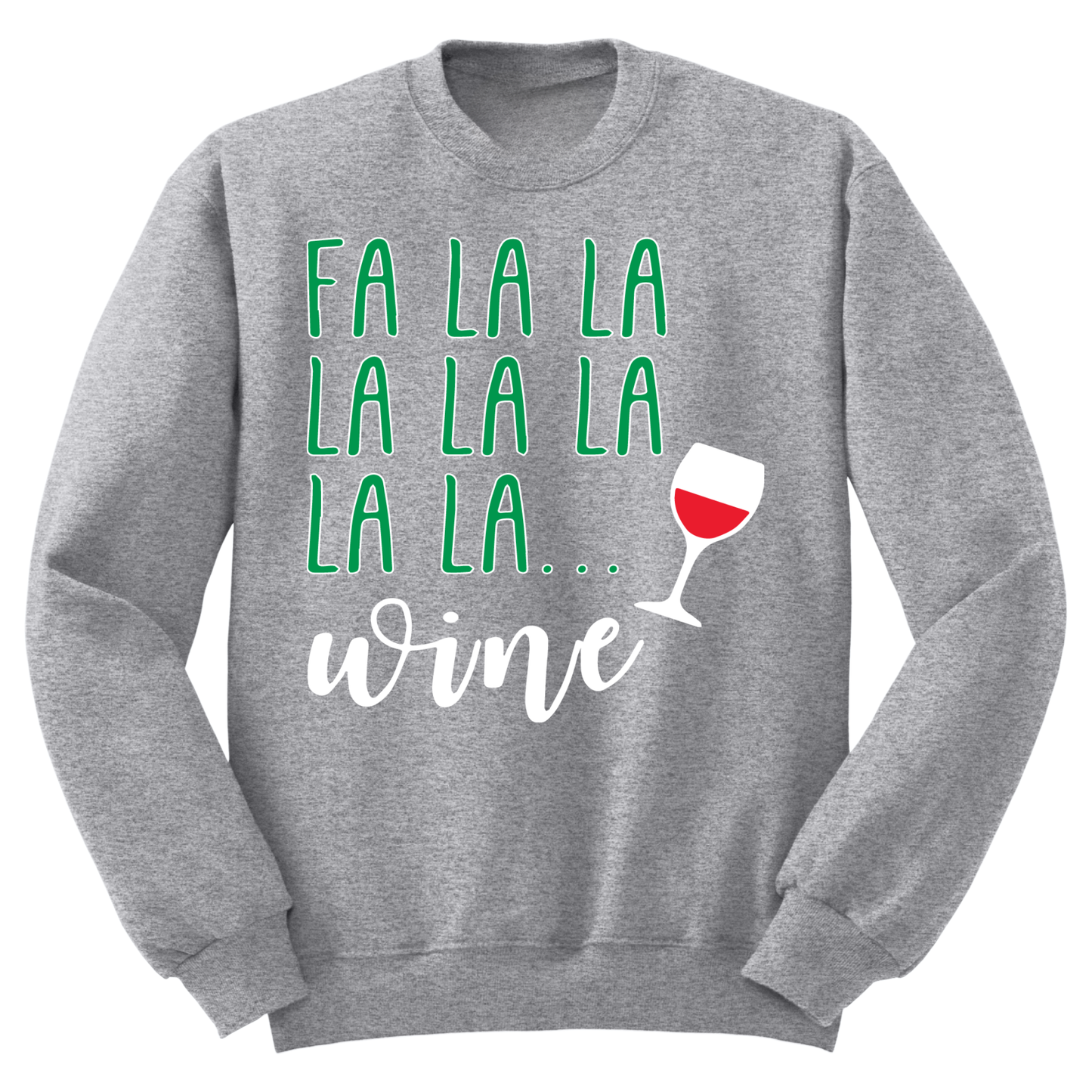 Ugly Christmas Sweater Fa La La Wine
