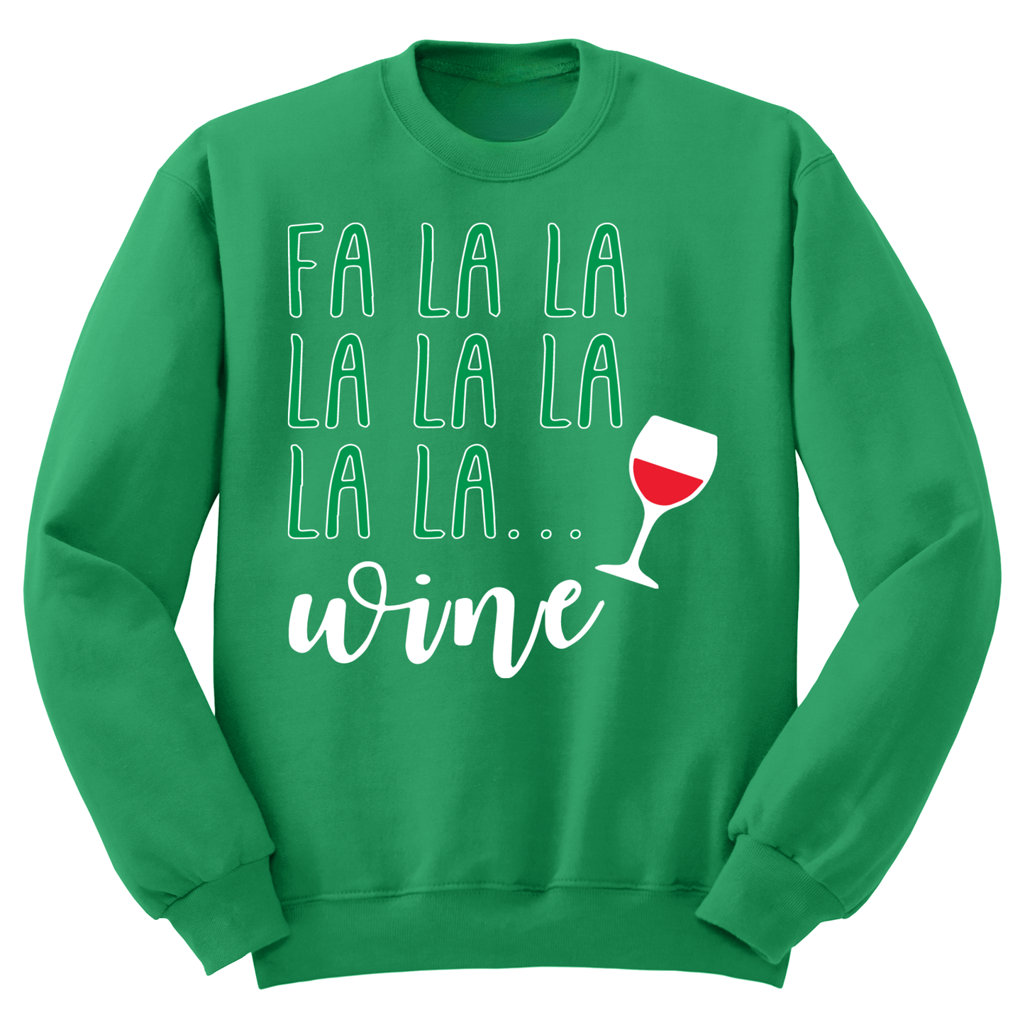 Ugly Christmas Sweater Fa La La Wine