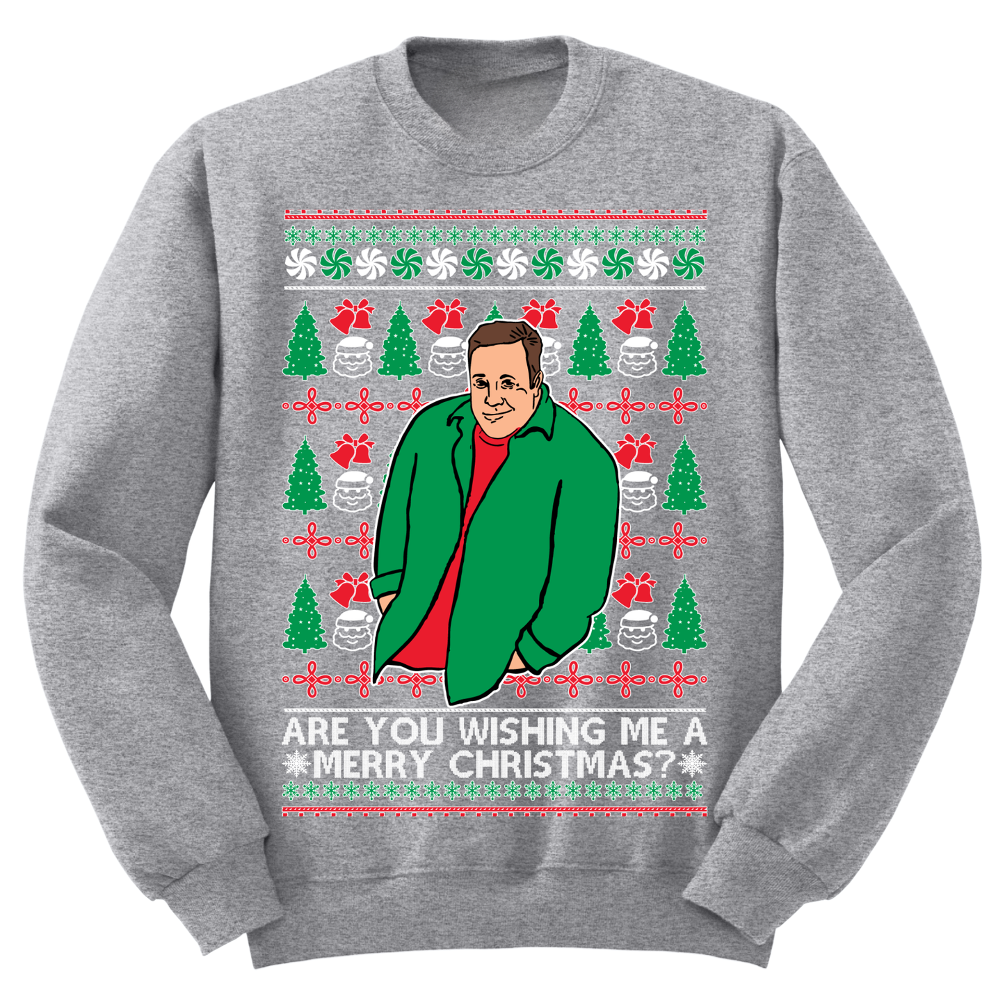 Ugly Christmas Sweater Kevin James Wishing Me Merry Christmas
