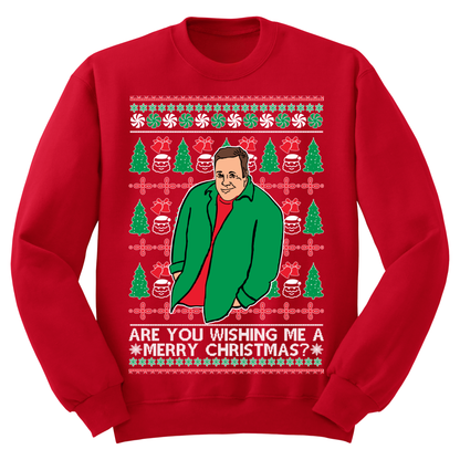 Ugly Christmas Sweater Kevin James Wishing Me Merry Christmas
