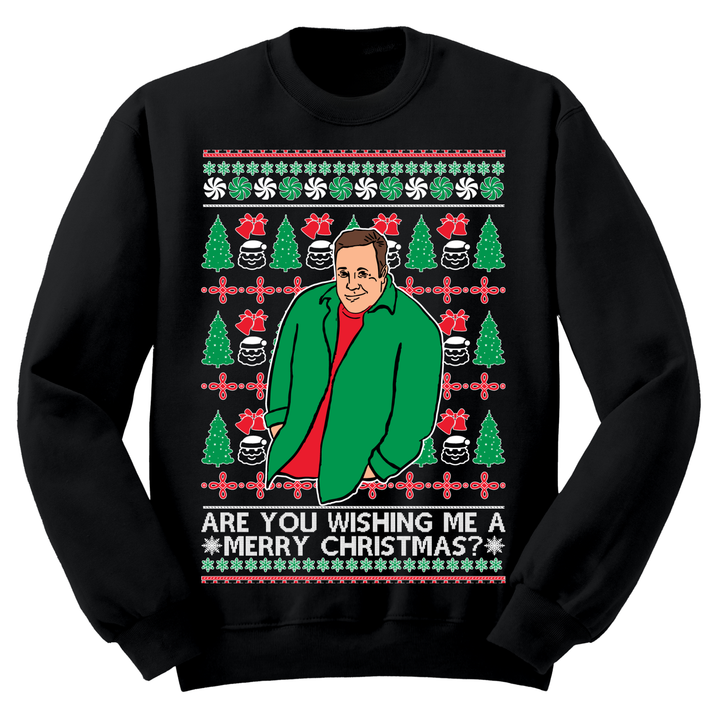 Ugly Christmas Sweater Kevin James Wishing Me Merry Christmas