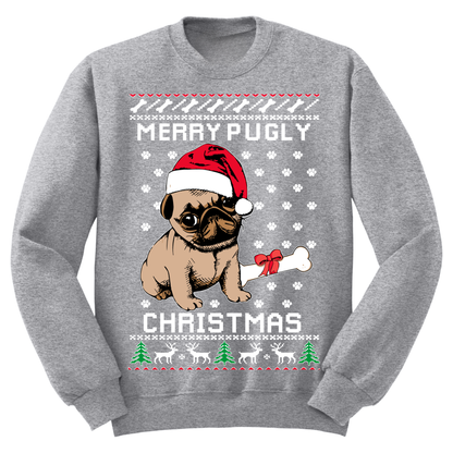 Ugly Christmas Sweater Merry Pugly Christmas