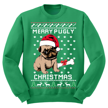 Ugly Christmas Sweater Merry Pugly Christmas