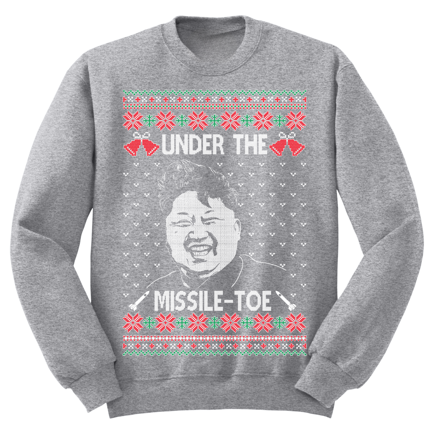 Ugly Christmas Sweater Missle Toe Kim Jong Un