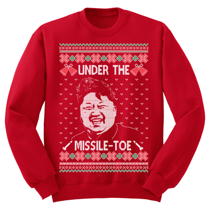 Ugly Christmas Sweater Missle Toe Kim Jong Un