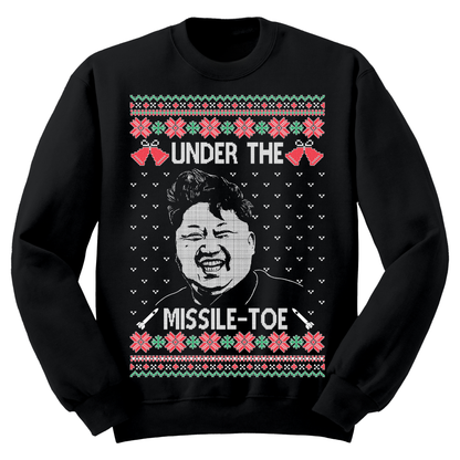 Ugly Christmas Sweater Missle Toe Kim Jong Un