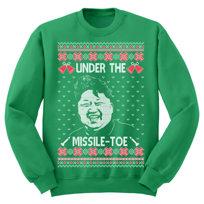 Ugly Christmas Sweater Missle Toe Kim Jong Un