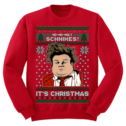 Ugly Christmas Sweater Holy Schnikes Tommy Boy