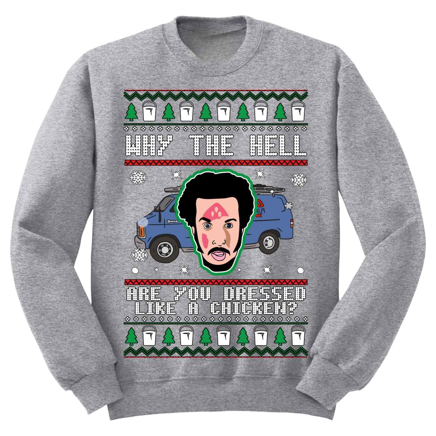 Ugly Christmas Sweater Dressed Like A Chicken Harry