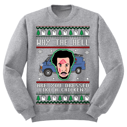 Ugly Christmas Sweater Dressed Like A Chicken Harry