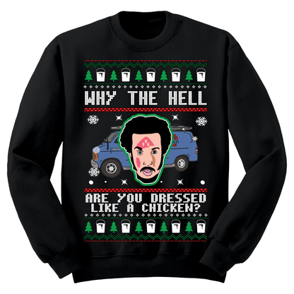 Ugly Christmas Sweater Dressed Like A Chicken Harry