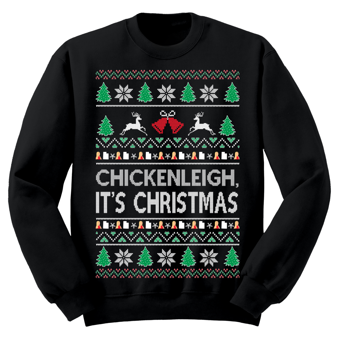 Ugly Christmas Sweater Chickenleigh It's Christmas