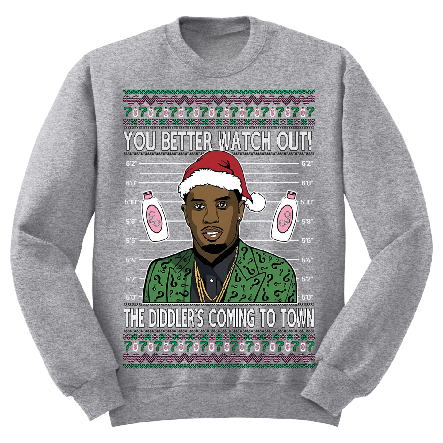 Ugly Christmas Sweater Diddy Coming To Town
