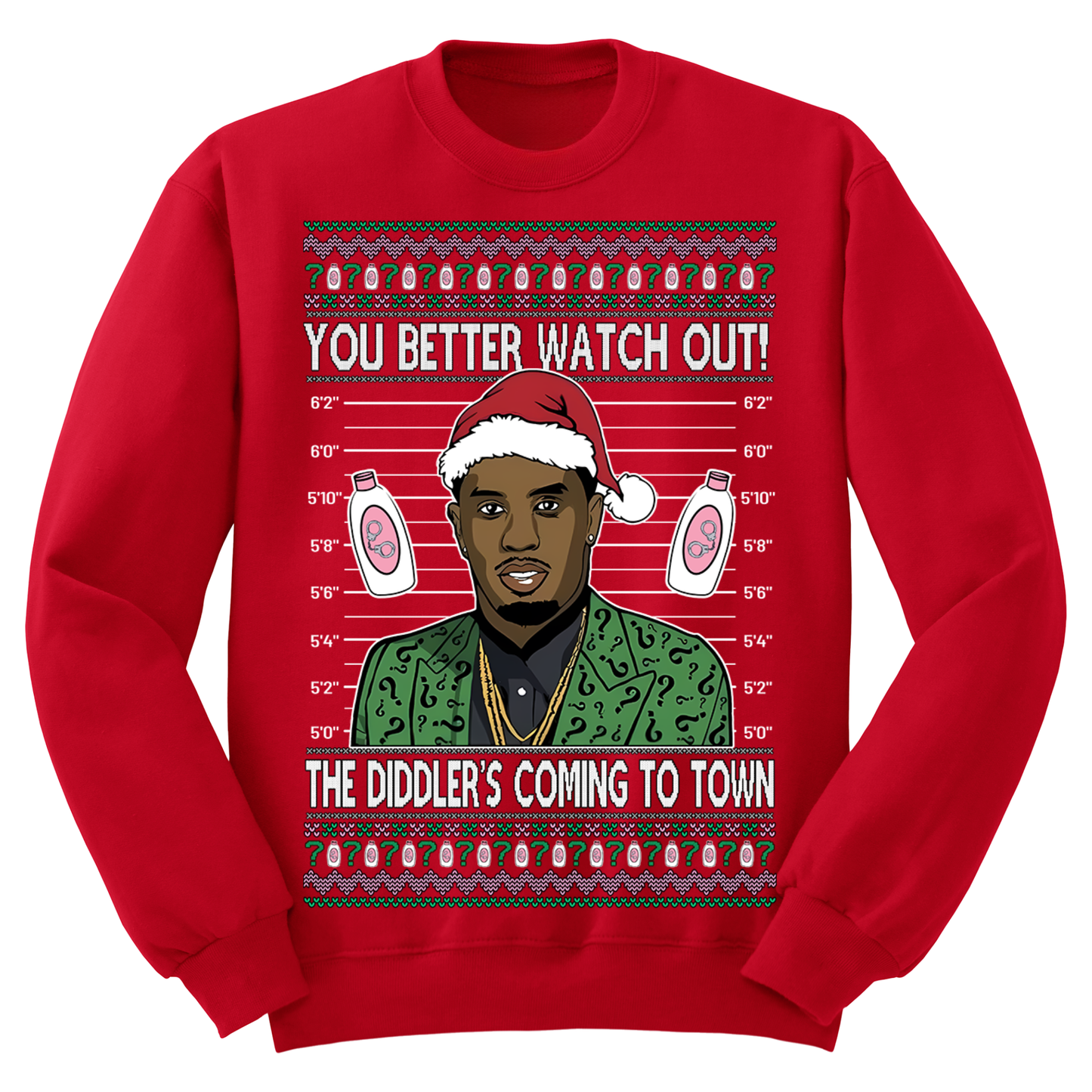 Ugly Christmas Sweater Diddy Coming To Town