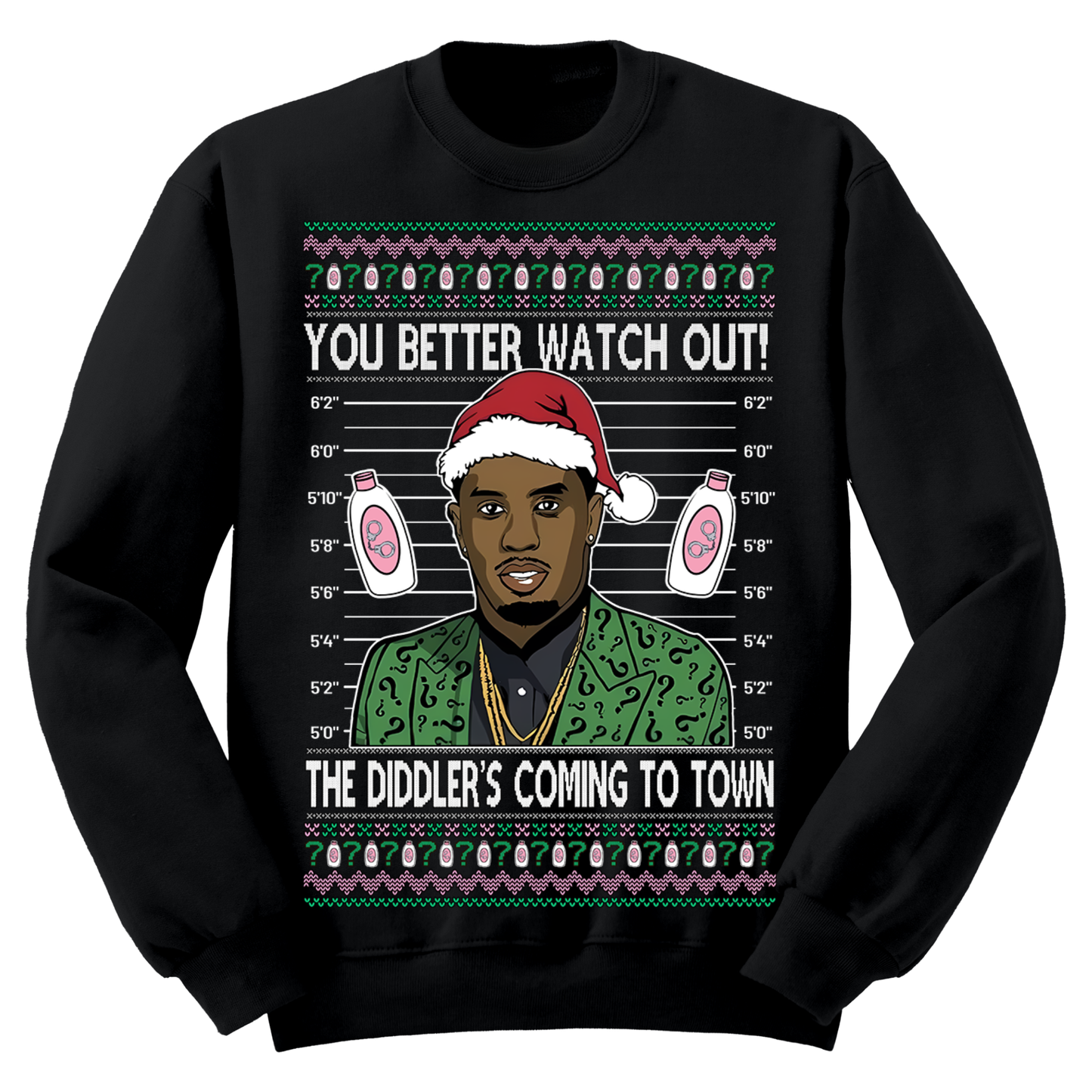 Ugly Christmas Sweater Diddy Coming To Town