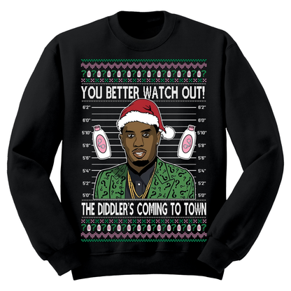 Ugly Christmas Sweater Diddy Coming To Town