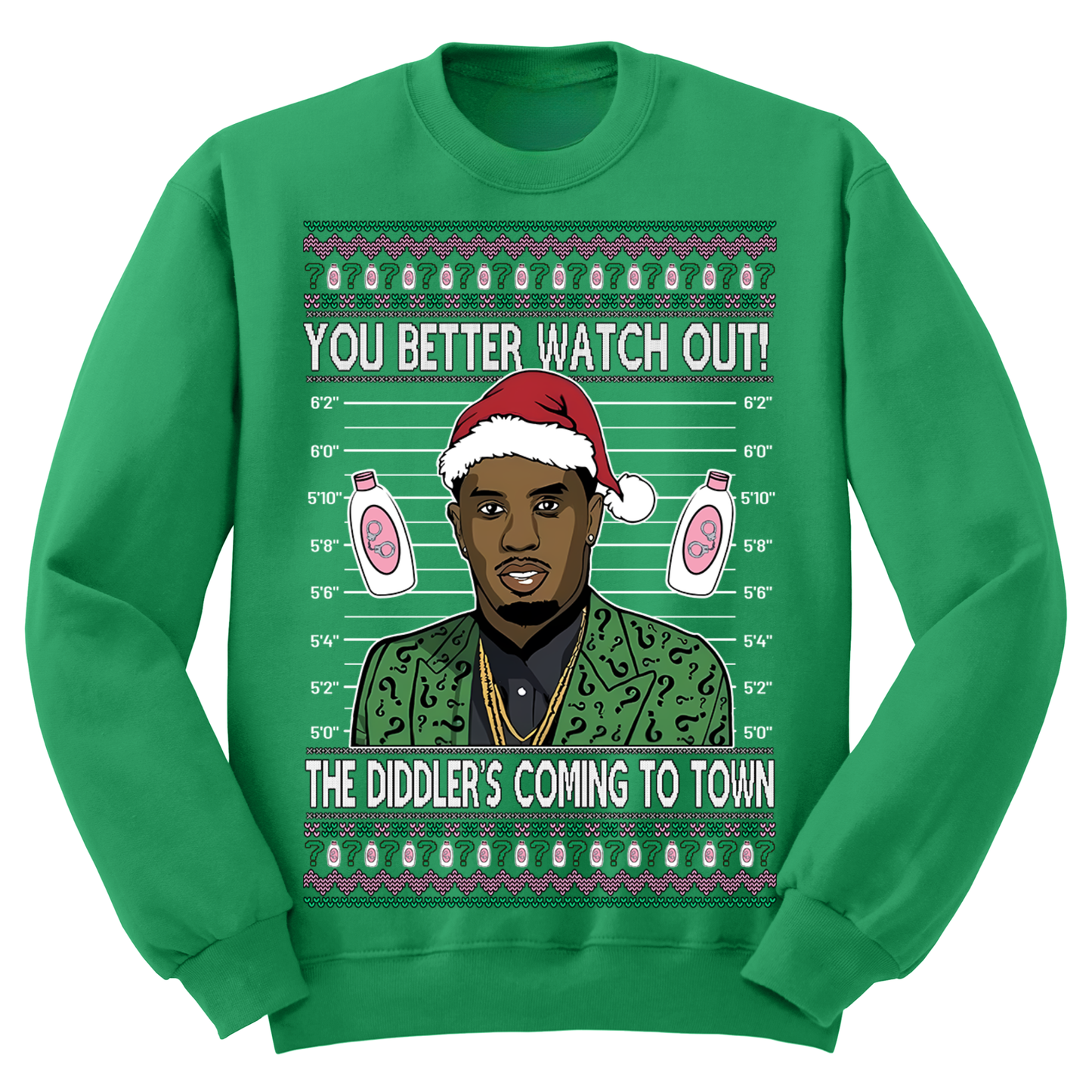 Ugly Christmas Sweater Diddy Coming To Town