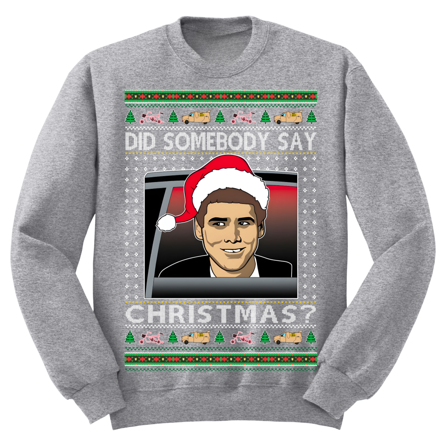 Ugly Christmas Sweater Jim Carrey Did Somebody Say Christmas