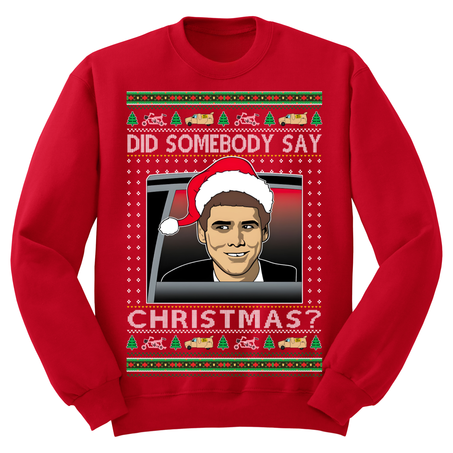 Ugly Christmas Sweater Jim Carrey Did Somebody Say Christmas