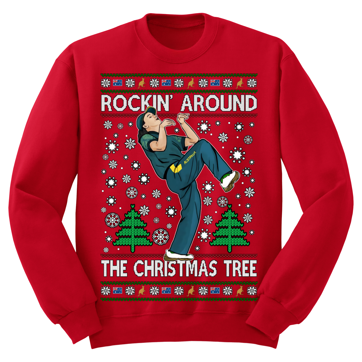 Ugly Christmas Sweater Rockin' Around The Christmas Tree