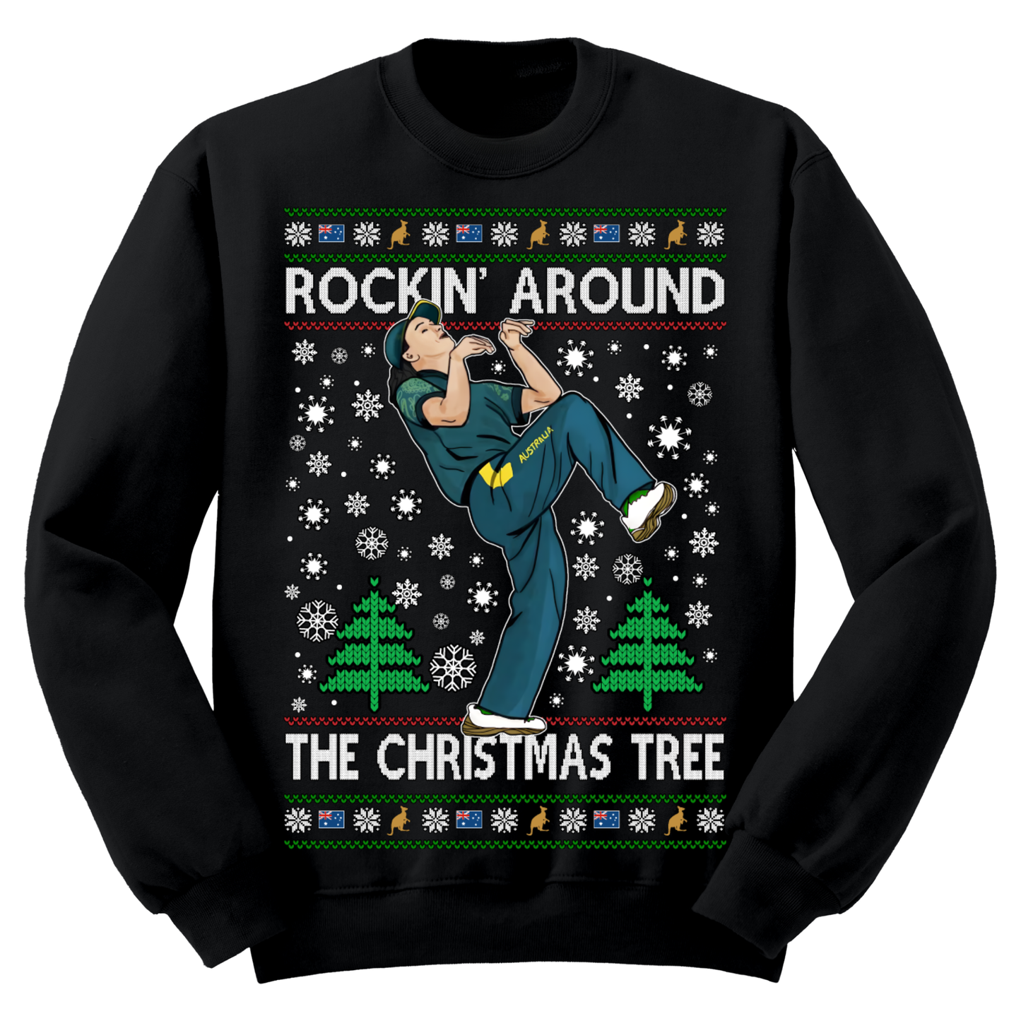 Ugly Christmas Sweater Rockin' Around The Christmas Tree