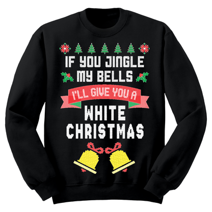 Ugly Christmas Sweater Jingle My Bells White Christmas