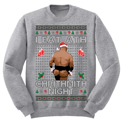 Ugly Christmas Sweater Eat Ath Chrithmith Night