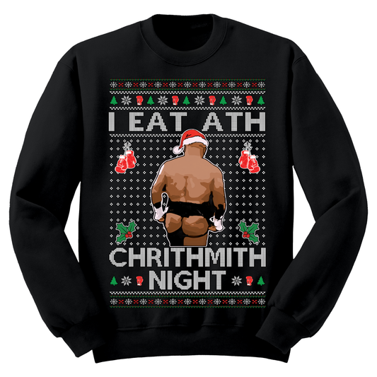 Ugly Christmas Sweater Eat Ath Chrithmith Night