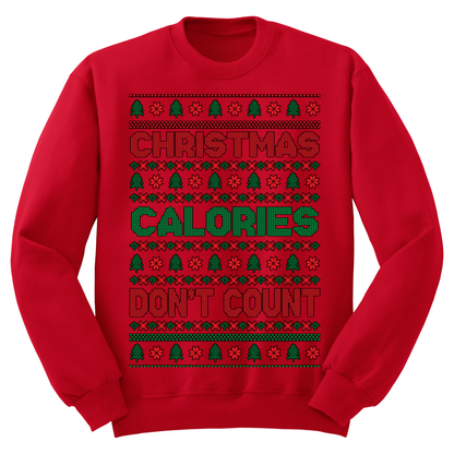 Ugly Christmas Sweater Christmas Calories Don't Count