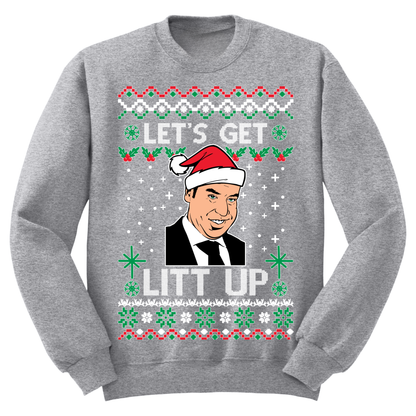 Ugly Christmas Sweater Lets Get Litt Up