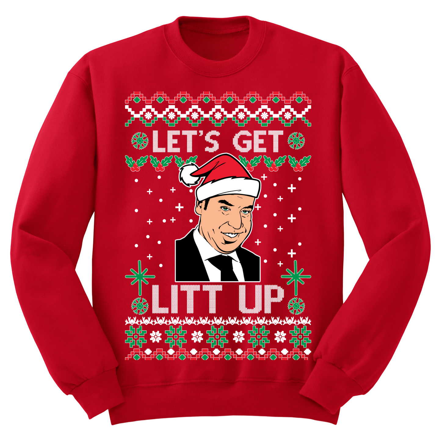 Ugly Christmas Sweater Lets Get Litt Up