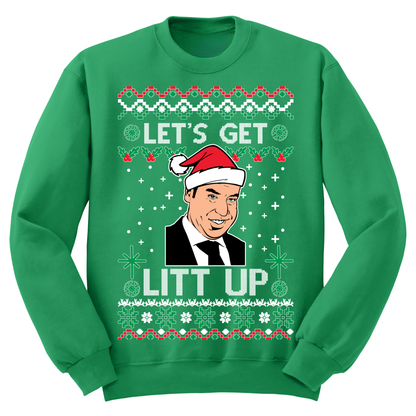 Ugly Christmas Sweater Lets Get Litt Up