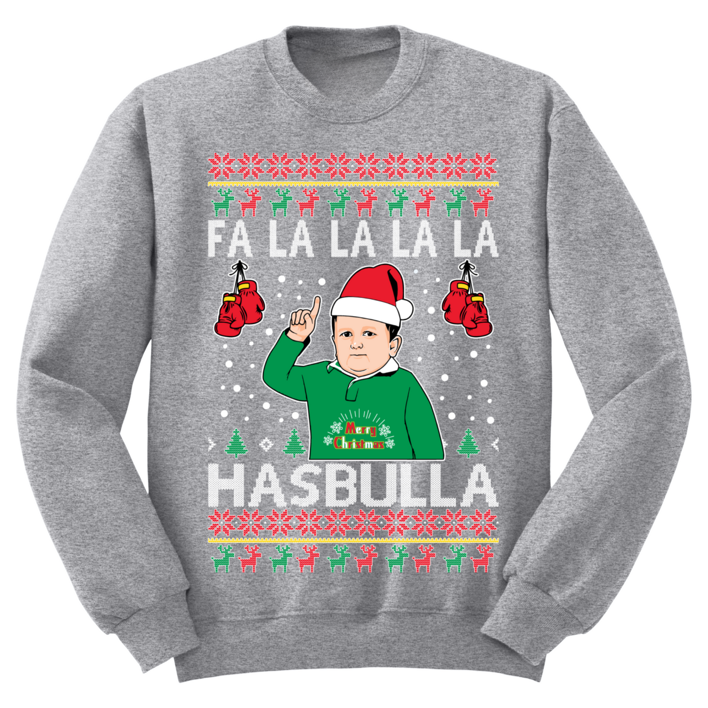 Ugly Christmas Sweater Fa La La Hasbulla