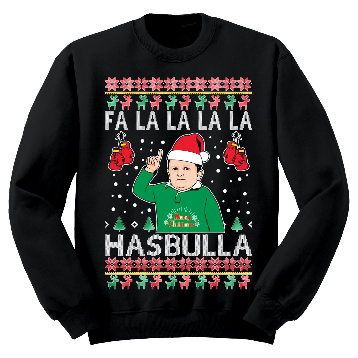 Ugly Christmas Sweater Fa La La Hasbulla