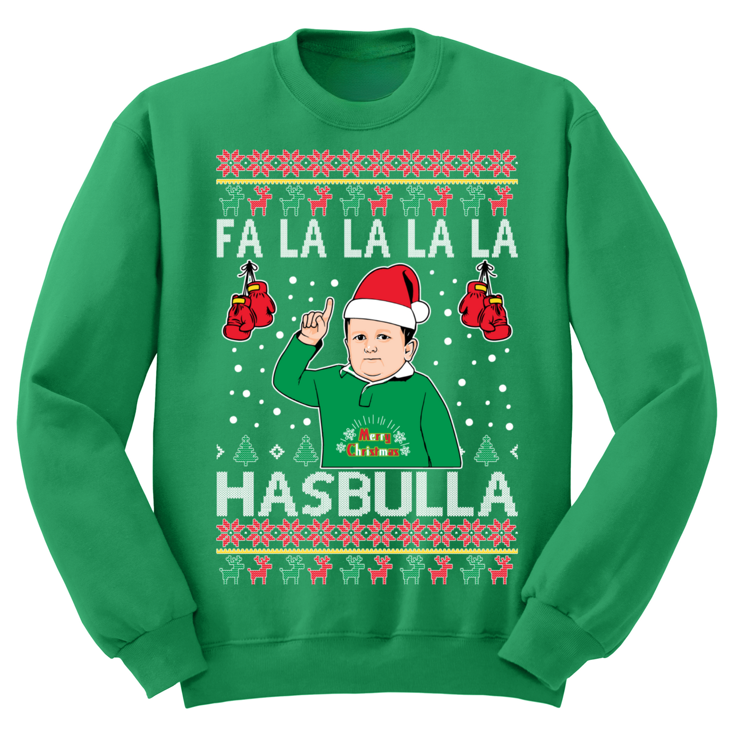 Ugly Christmas Sweater Fa La La Hasbulla